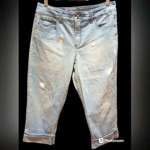 Code Bleu Cropped Jeans Size 12 EUC